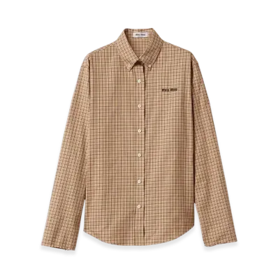 MIU MIU Women's Checked Shirt "Cord"