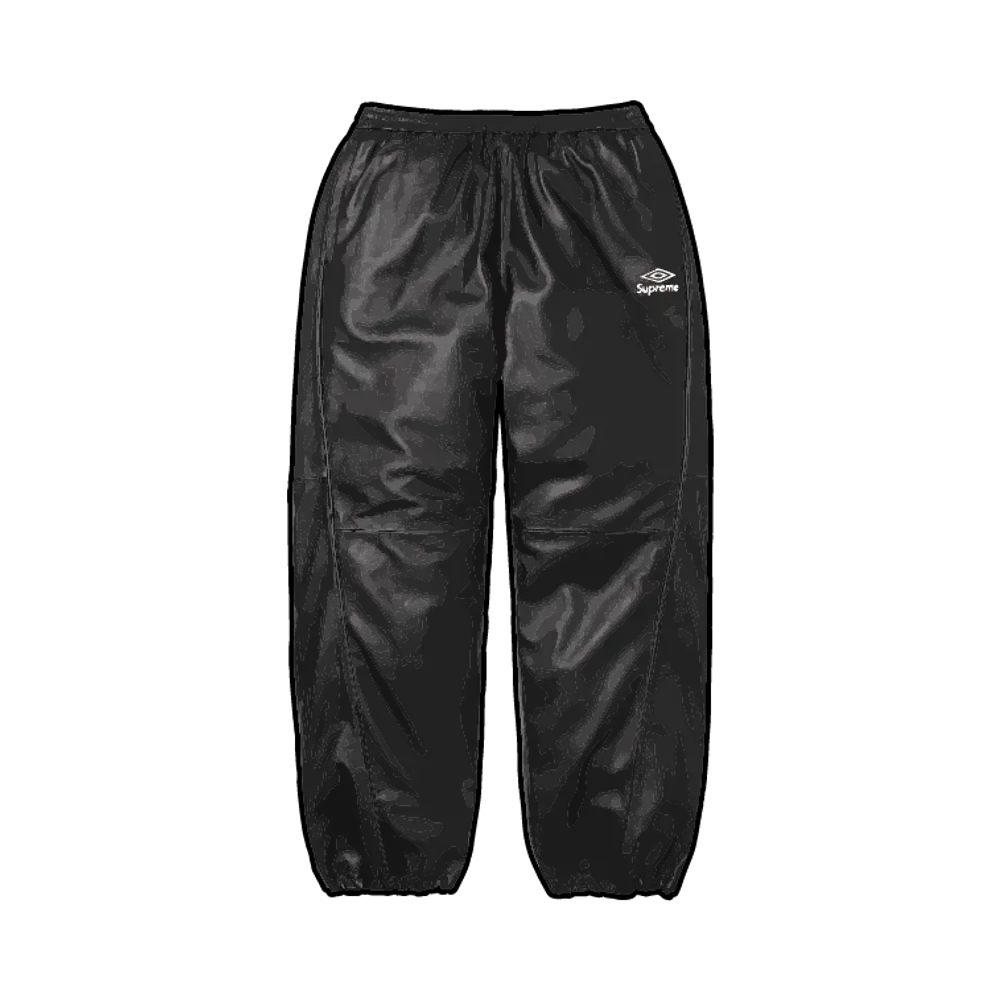 Supreme x Umbro Leather Track Pant "Black"
