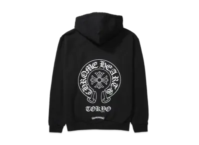 Chrome Hearts Tokyo Exclusive Horseshoe Print Pullover Hoodie "Black"