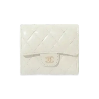 CHANEL Classic Small Flap Wallet "Gray"