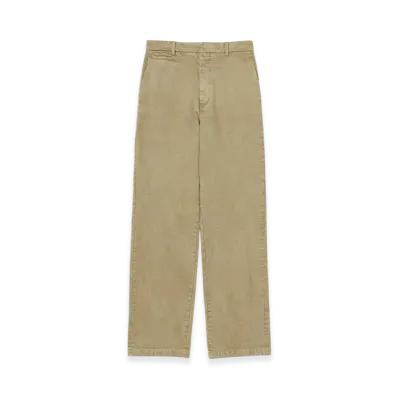 AURALEE Product Dyed Finx Chino Narrow Pants "Beige"