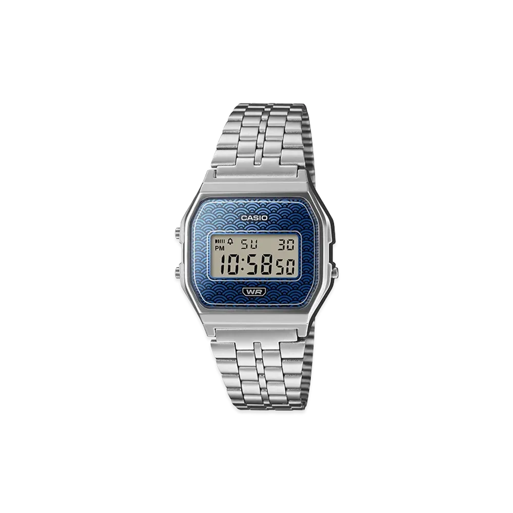 Casio Classic A159WEVJ-2JR "Silver/Blue"