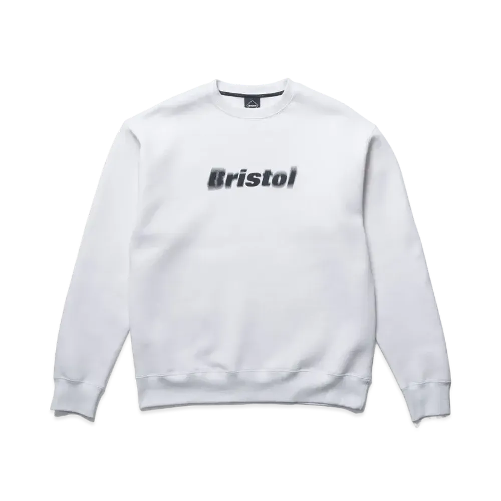 F.C.Real Bristol Blurred Logo Crewneck Sweat "White"
