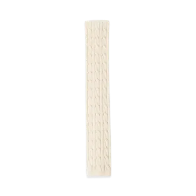 BEAMS Wool Knit Tie Cable "White"