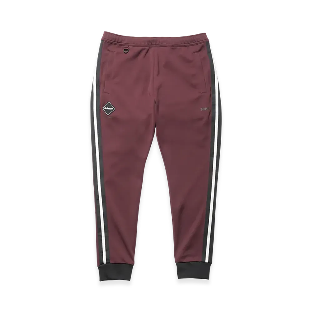 F.C.Real Bristol Training Track Ribbed Pants "Burgundy"