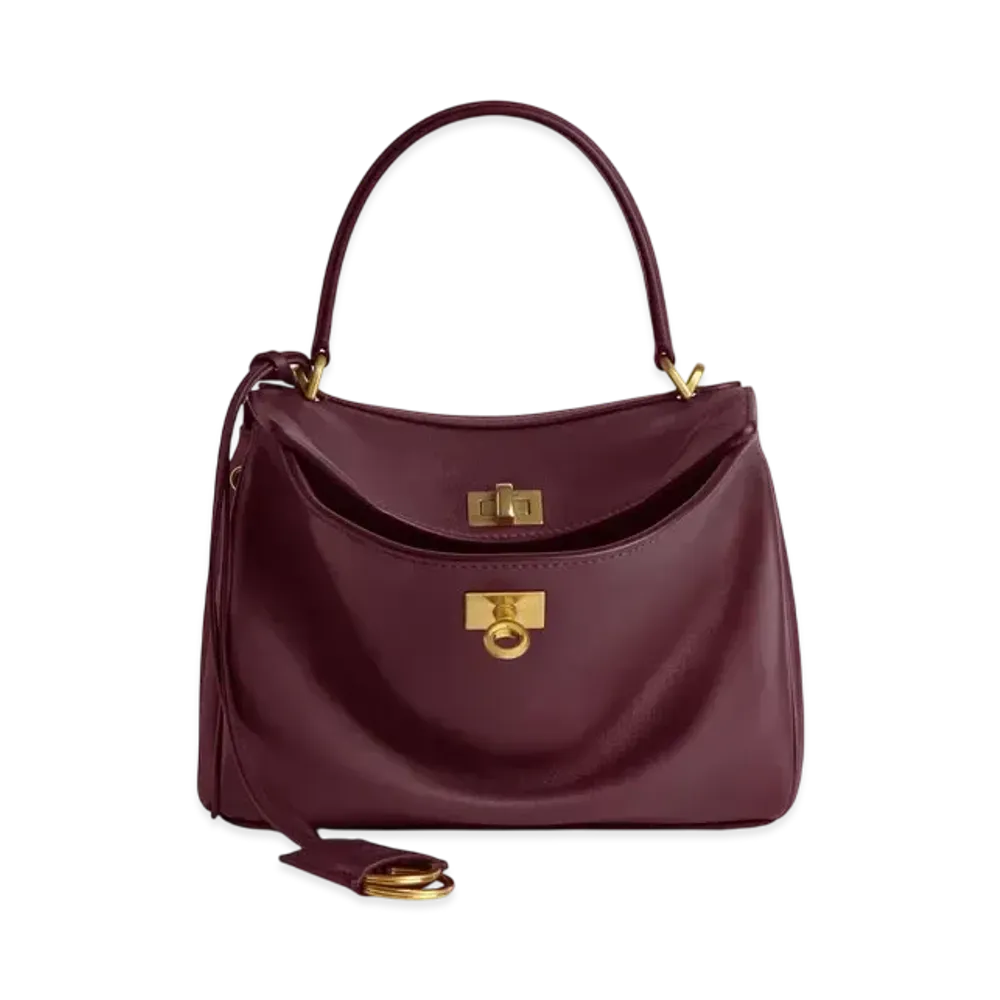 BALENCIAGA Rodeo Mini Handbag "Burgundy"