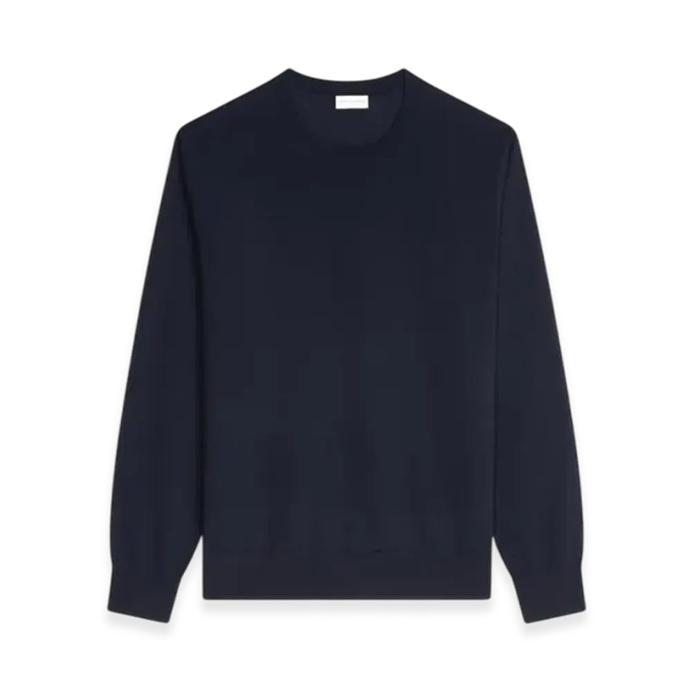 DRIES VAN NOTEN Merino Wool Sweater "Navy"