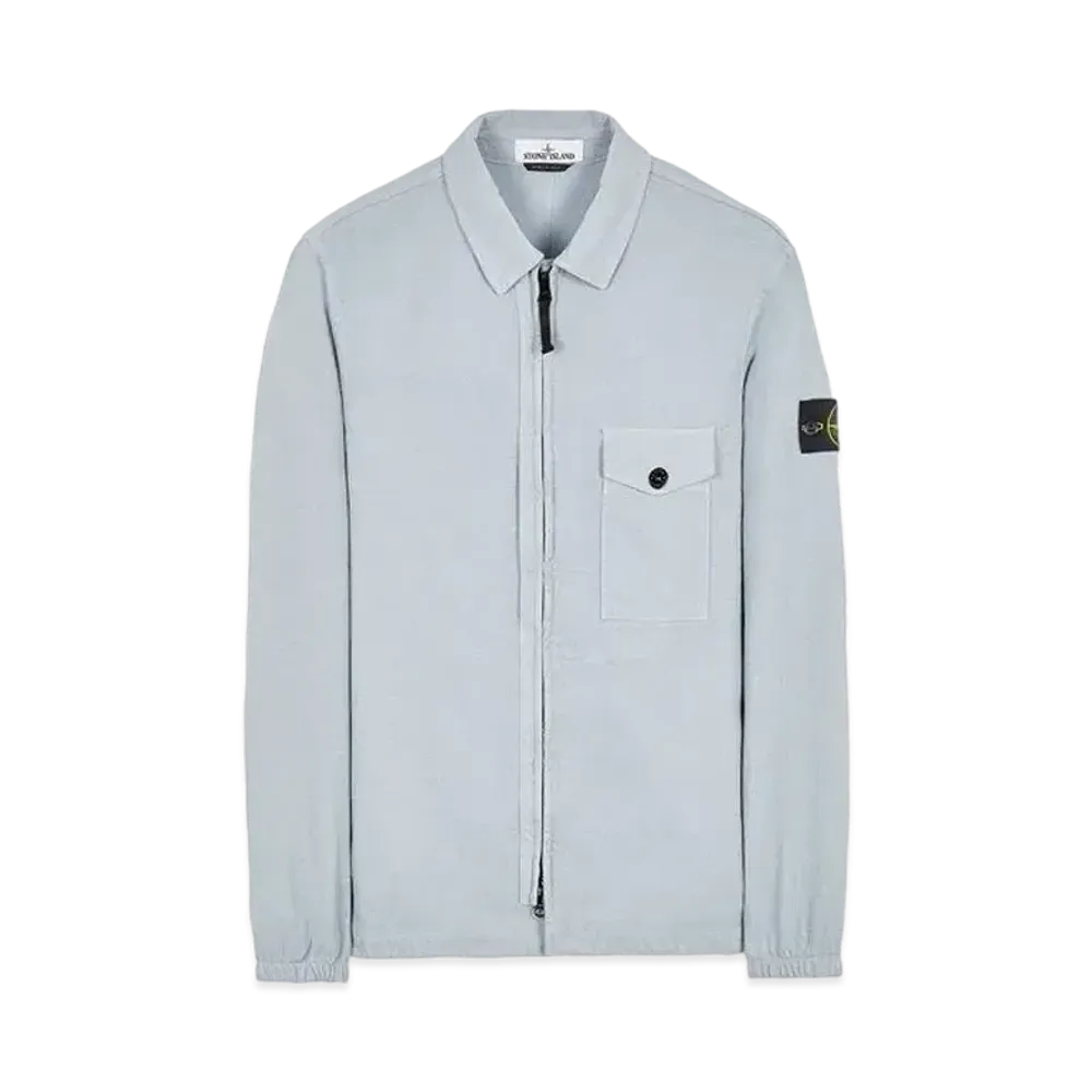 Stone Island 10704 TEXTURED BRUSHED RECYCLED COTTON "Pearl Grey"