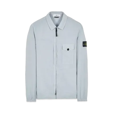 Stone Island 10704 TEXTURED BRUSHED RECYCLED COTTON "Pearl Grey"