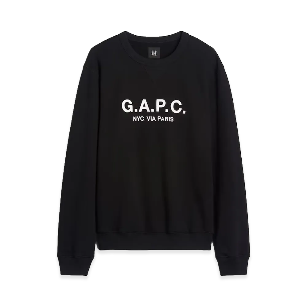 Gap x A.P.C. Heavyweight Logo Sweatshirt "Black"