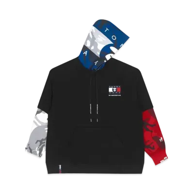 AAPE x Tommy Faux Layered Hoodie "Black"