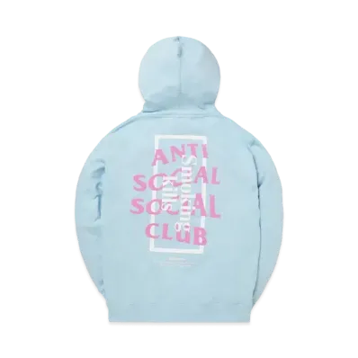 ANTI SOCIAL SOCIAL CLUB collaboration with #FR2 Smoking kills Hoodie "Light Blue"