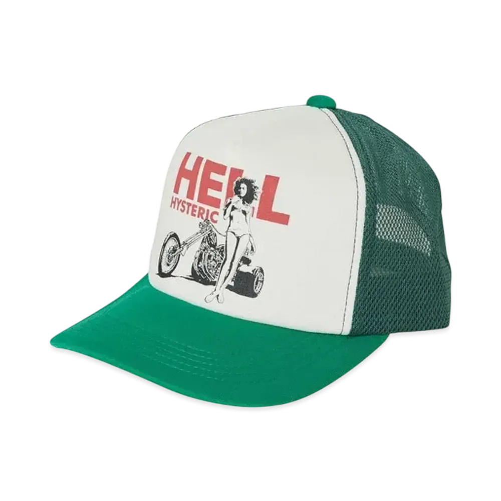HYSTERIC GLAMOUR Hell Hysteric Mesh Cap "Green"