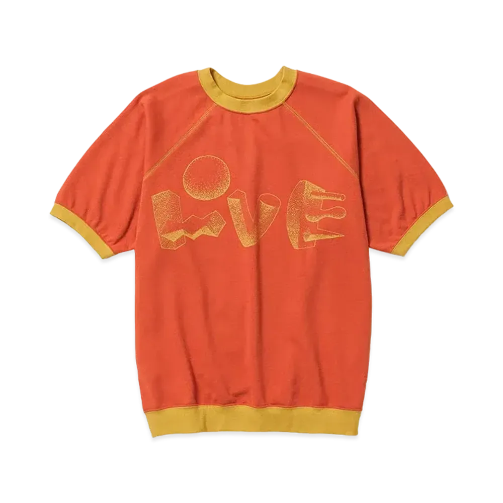 Sasquatchfabrix Polyhedron "Love" H/S Sweatshirt "Orange"