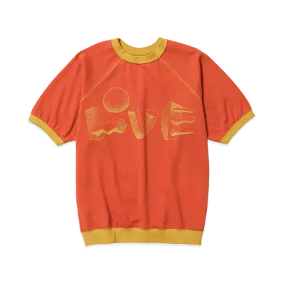 Sasquatchfabrix Polyhedron "Love" H/S Sweatshirt "Orange"
