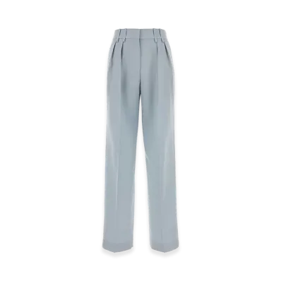 Jil Sander Women's Wool Palazzo Pant "Pastel Light Blue"