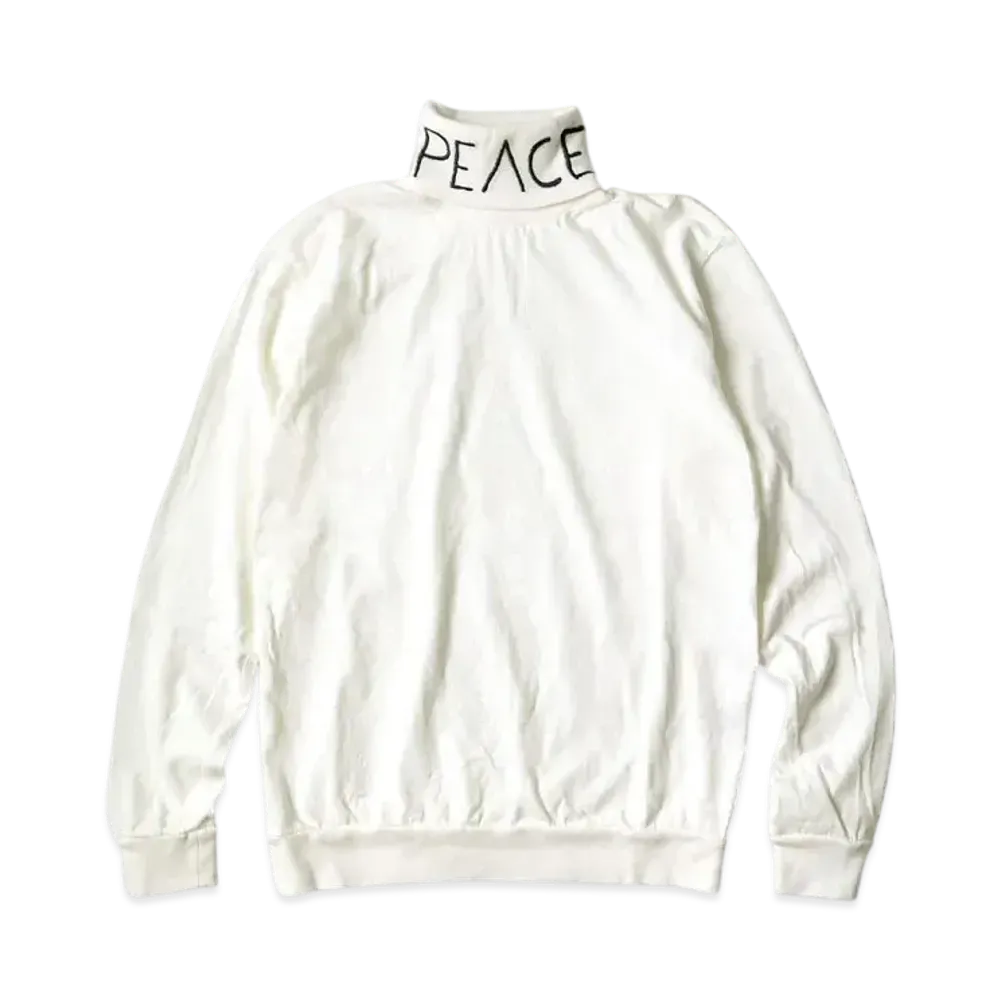 KAPITAL 18.5/- High Neck Long Tee "White"