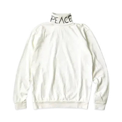 KAPITAL 18.5/- High Neck Long Tee "White"