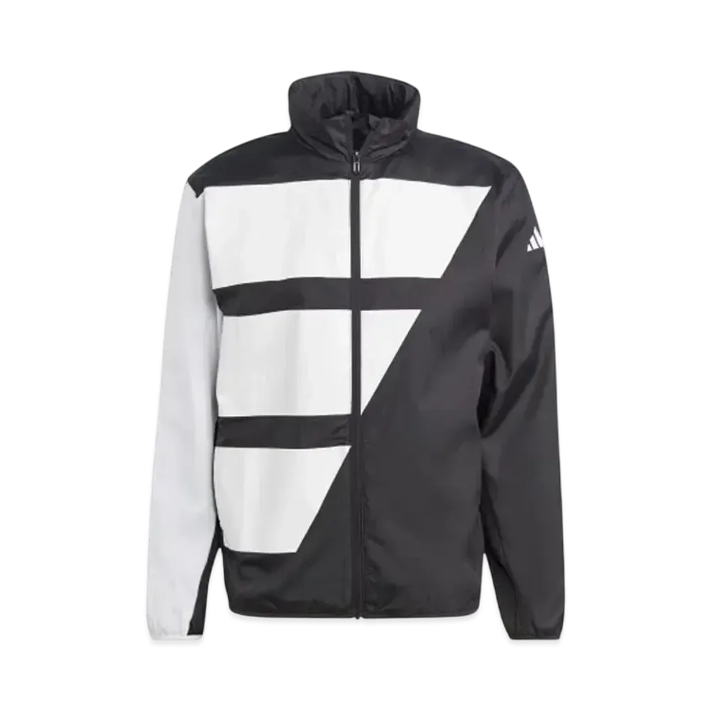 adidas Team Wear Woven Tennis Jacket "Black/White"