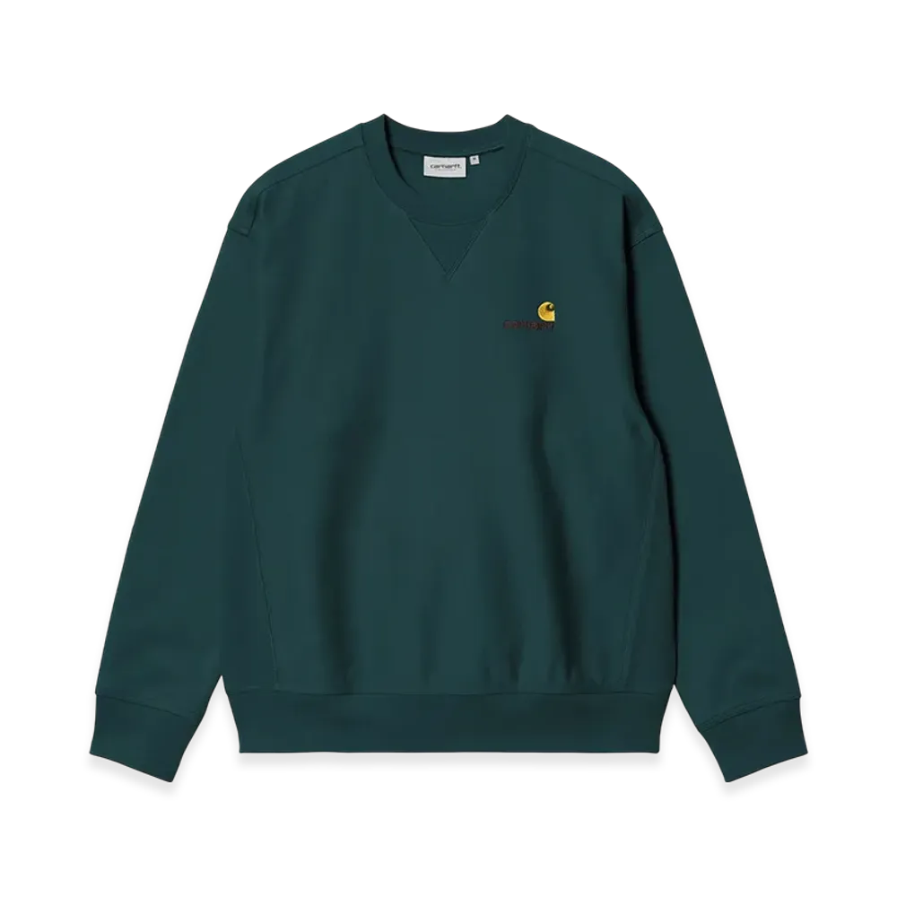 Carhartt WIP American Script Sweat "Deep Lagoon"