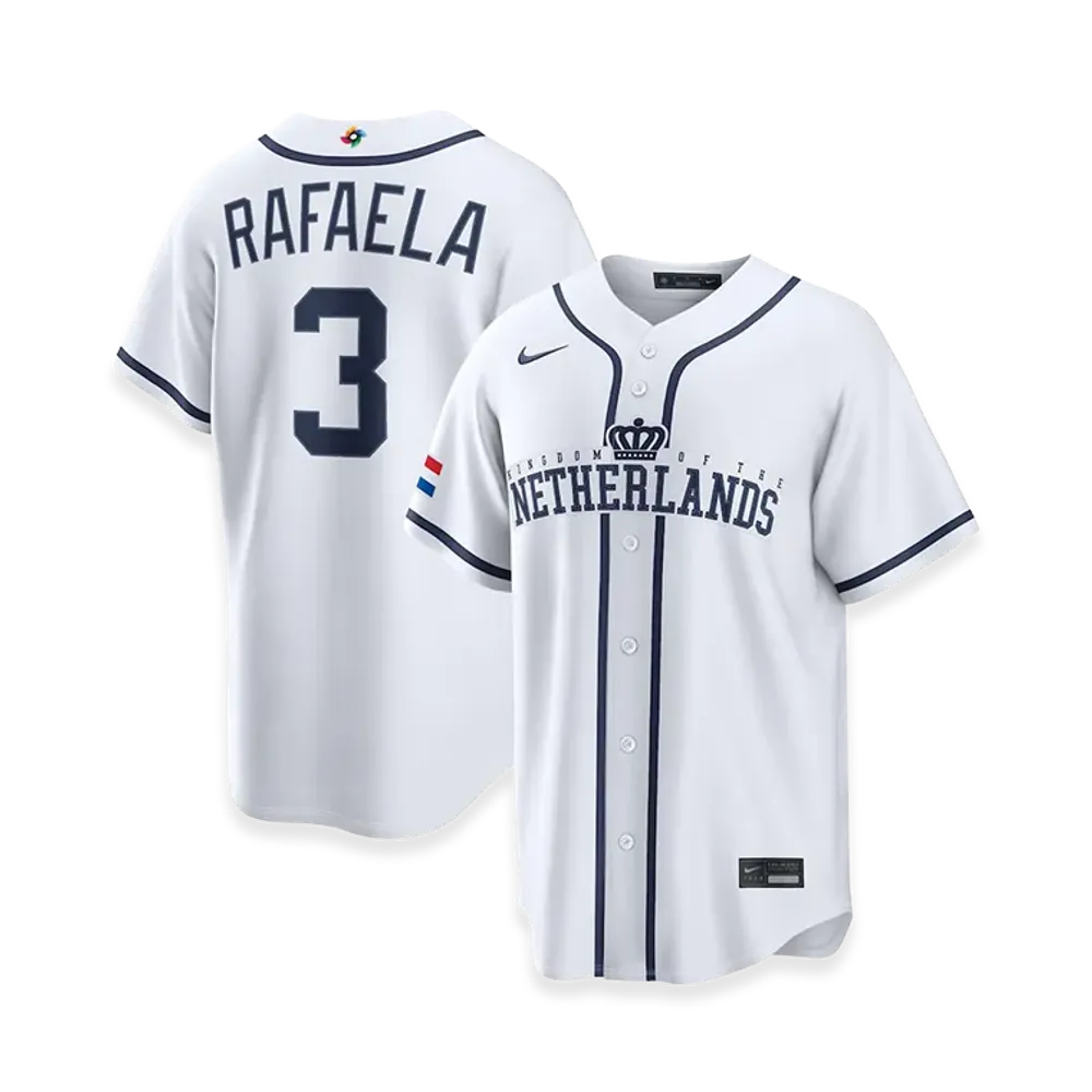 Nike 2026WBC World Baseball Classic Ceddanne Rafaela Netherlands Baseball Home Stadium Jersey "White"