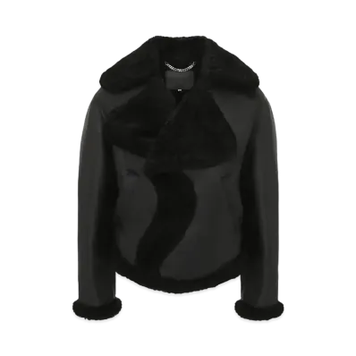 JW ANDERSON Wavy Aviator Jacket "Black"