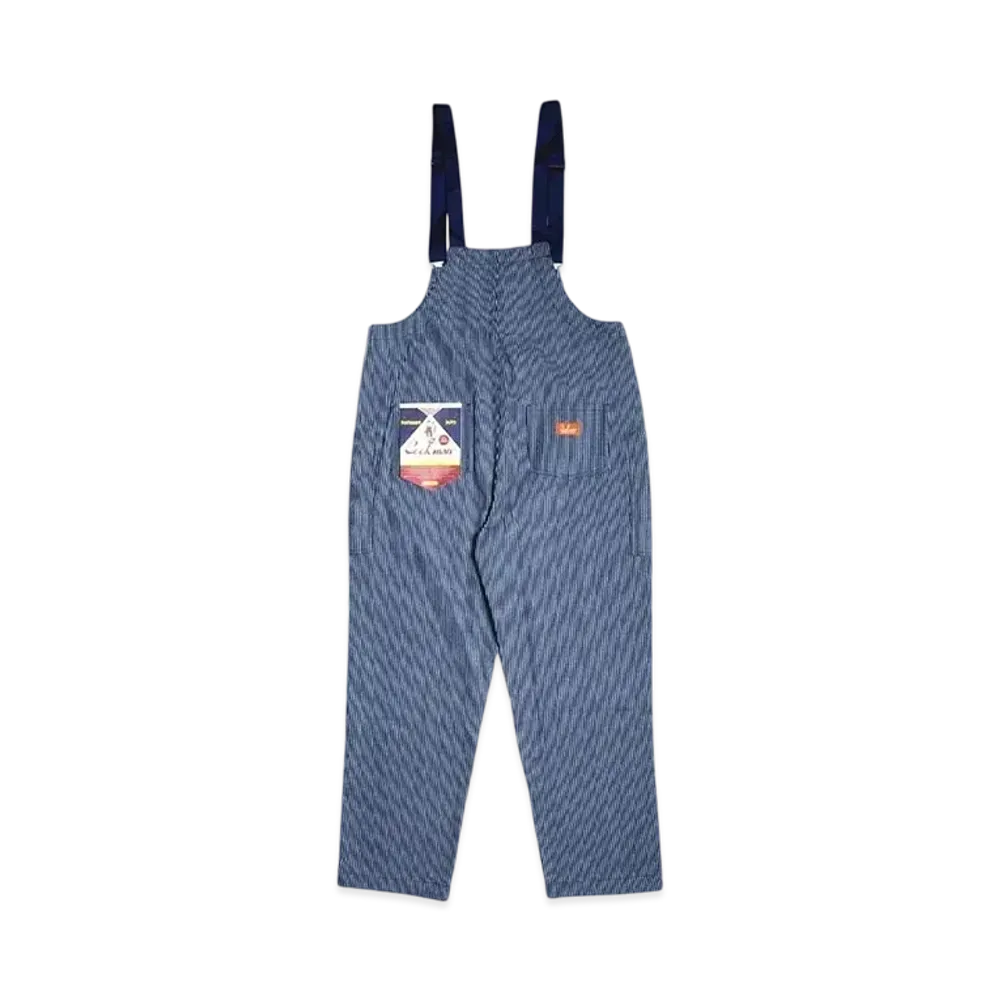 COOKMAN Fisherman's Bib Overall "Navy/Hickory"