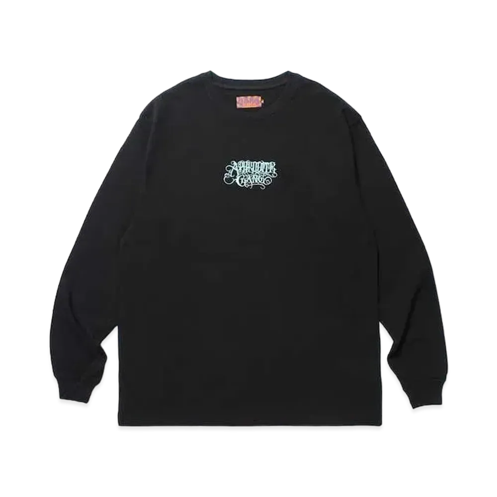 APHRODITEGANG Classic Logo L/S Tee Black "Blue"