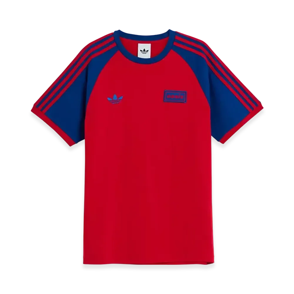 adidas x Oasis Tour 3-Stripes T-Shirt "Better Scarlet"