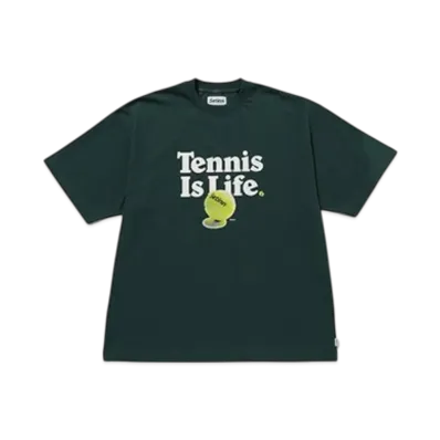 Setinn Tennis Is Life Tee Men "Dark Green"