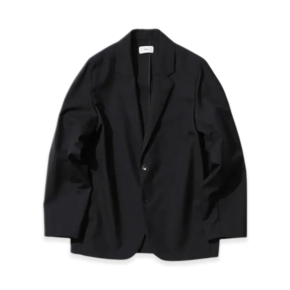 ATON Wool Tropical Tailored Jacket "Black"