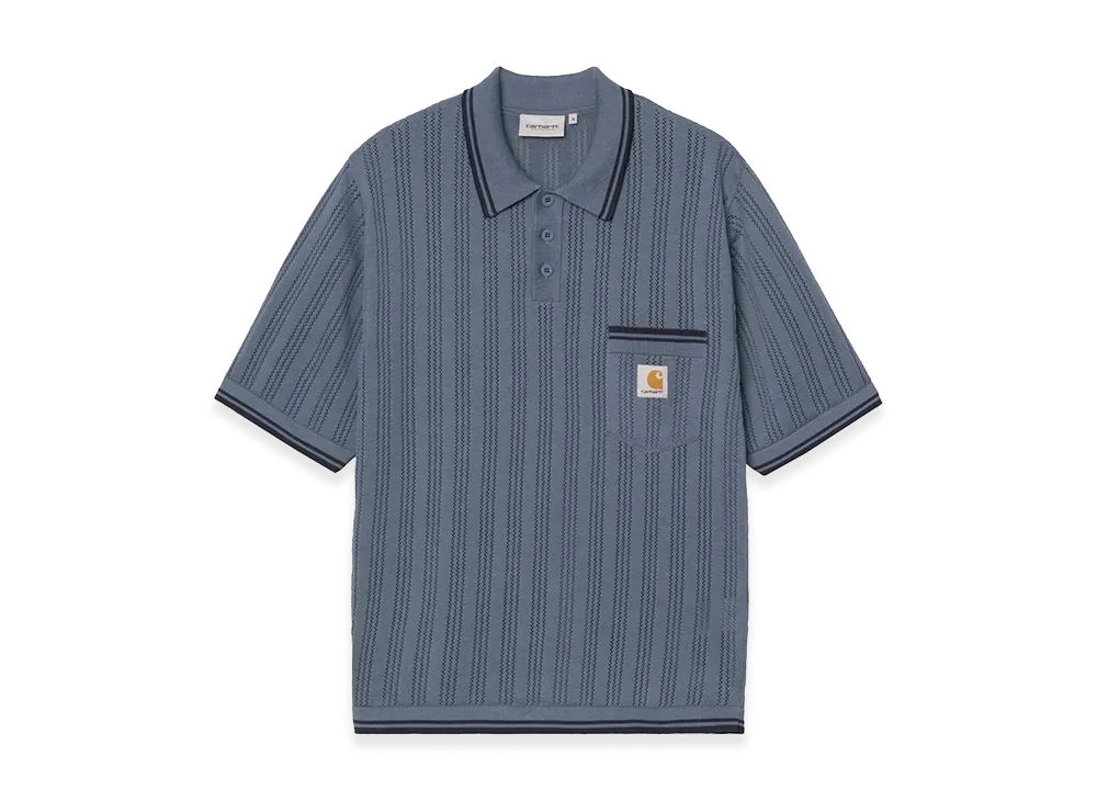 Carhartt WIP S/S Ramsey Polo "Velvet Blue/Deep Night"