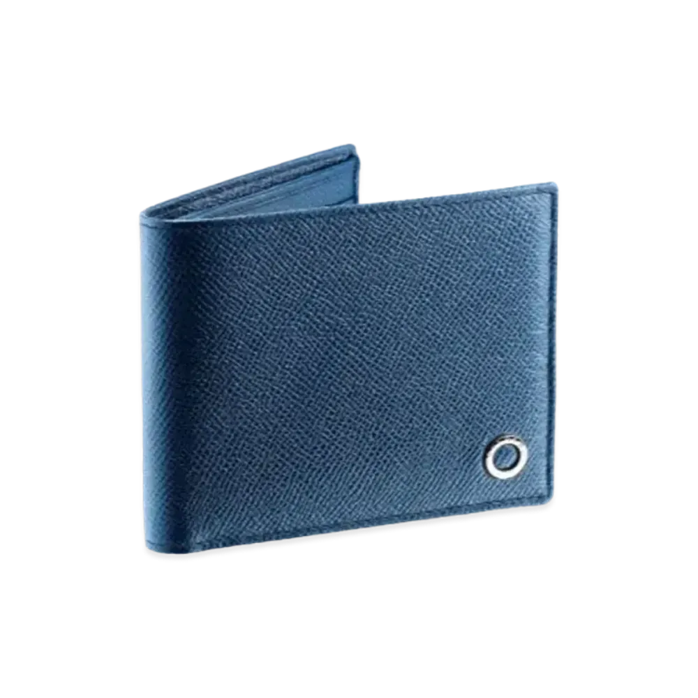 BVLGARI BVLGARI MAN Bifold Wallet "Blue"