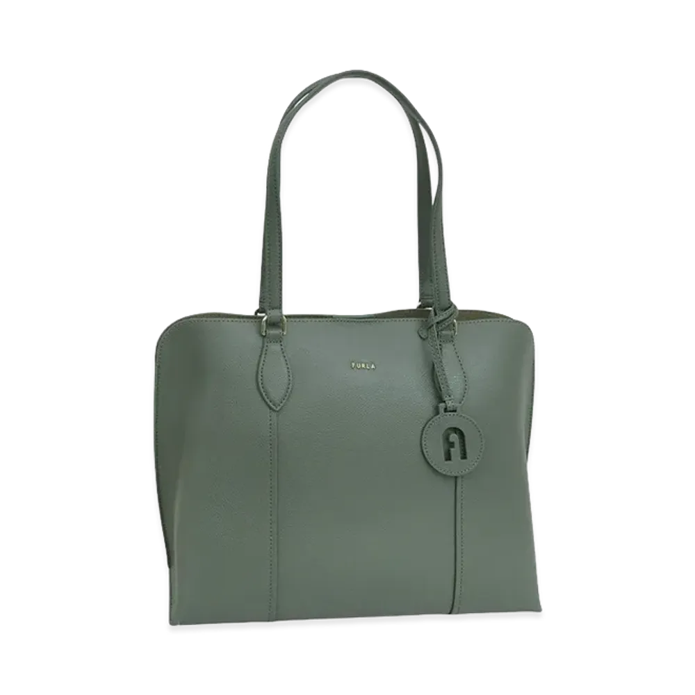 FURLA Vittoria New L Tote Bag "Khaki"