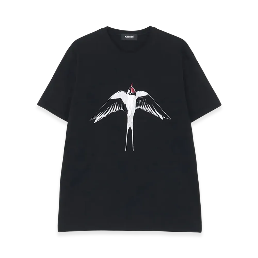 WILDSIDE YOHJI YAMAMOTO Swallow T-Shirt "Black"