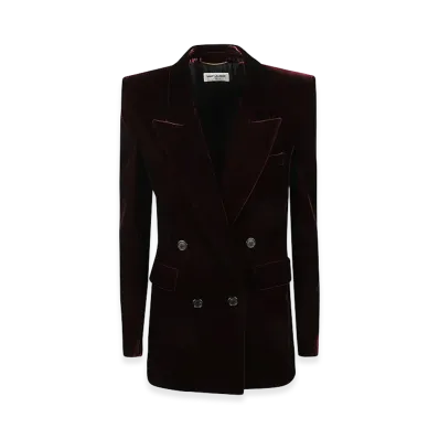 Saint Laurent Women's Jackets "Bordeaux"