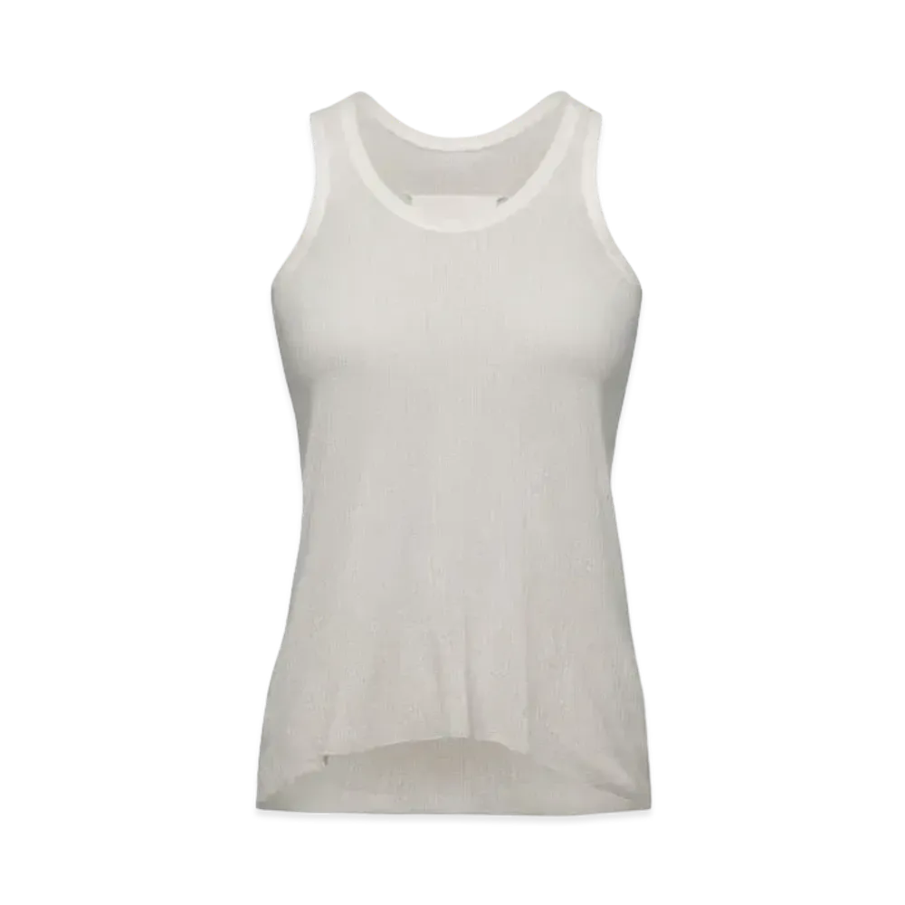Maison Margiela Men's Ribbed Vest Top "White"