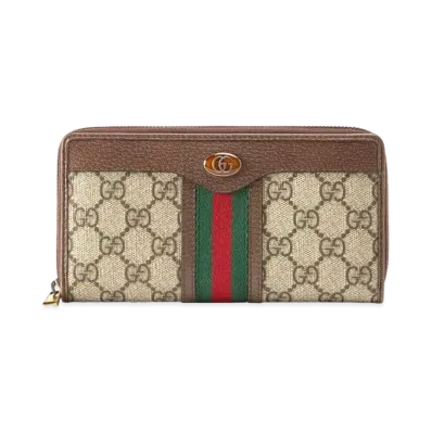 GUCCI Ophidia GG Zip Around Wallet