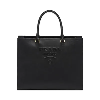 PRADA Large Saffiano Leather Handbag "Black"