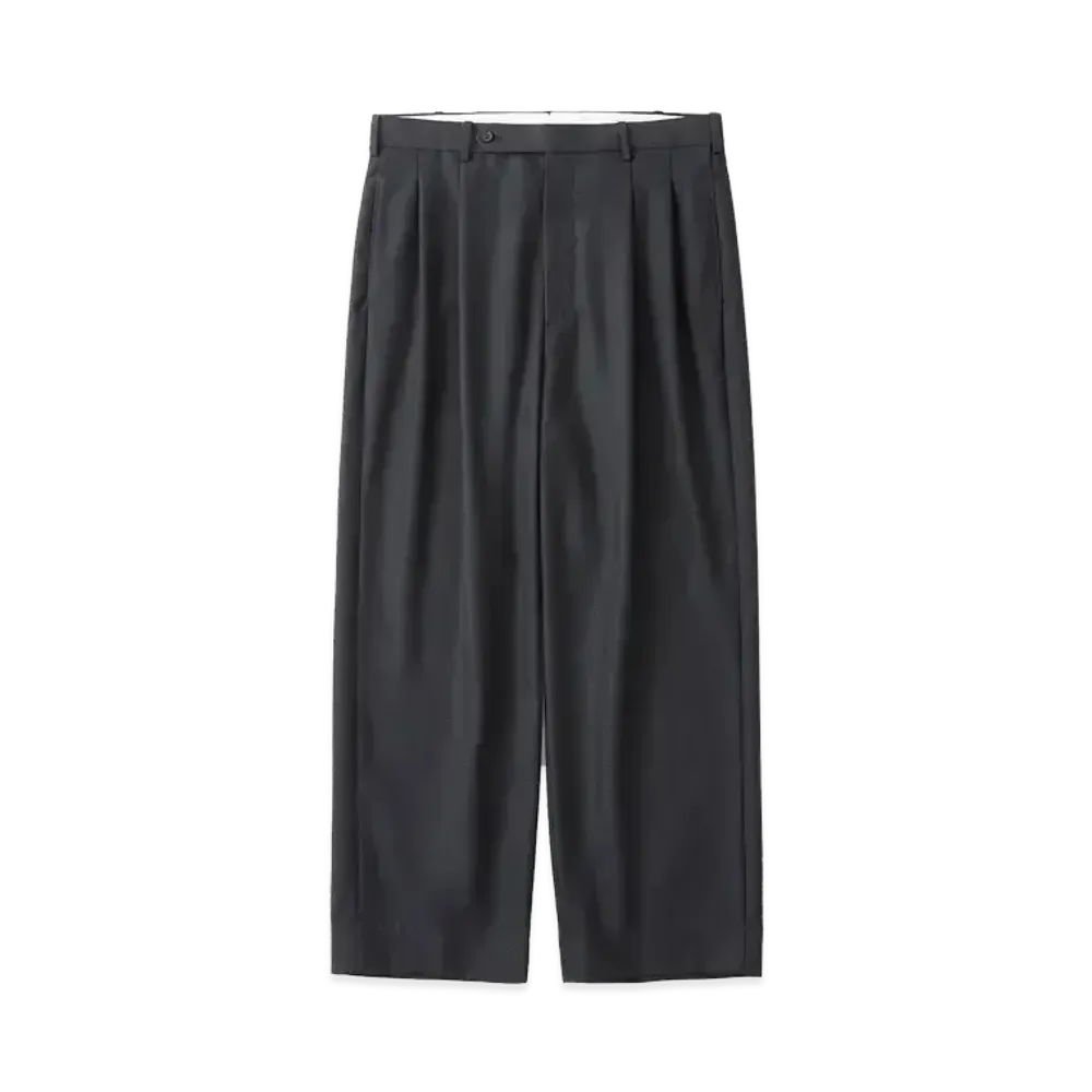 everyone x A.PRESSE Wool Gabardine Jacket & Wide Trousers (Pants) "Charcoal"