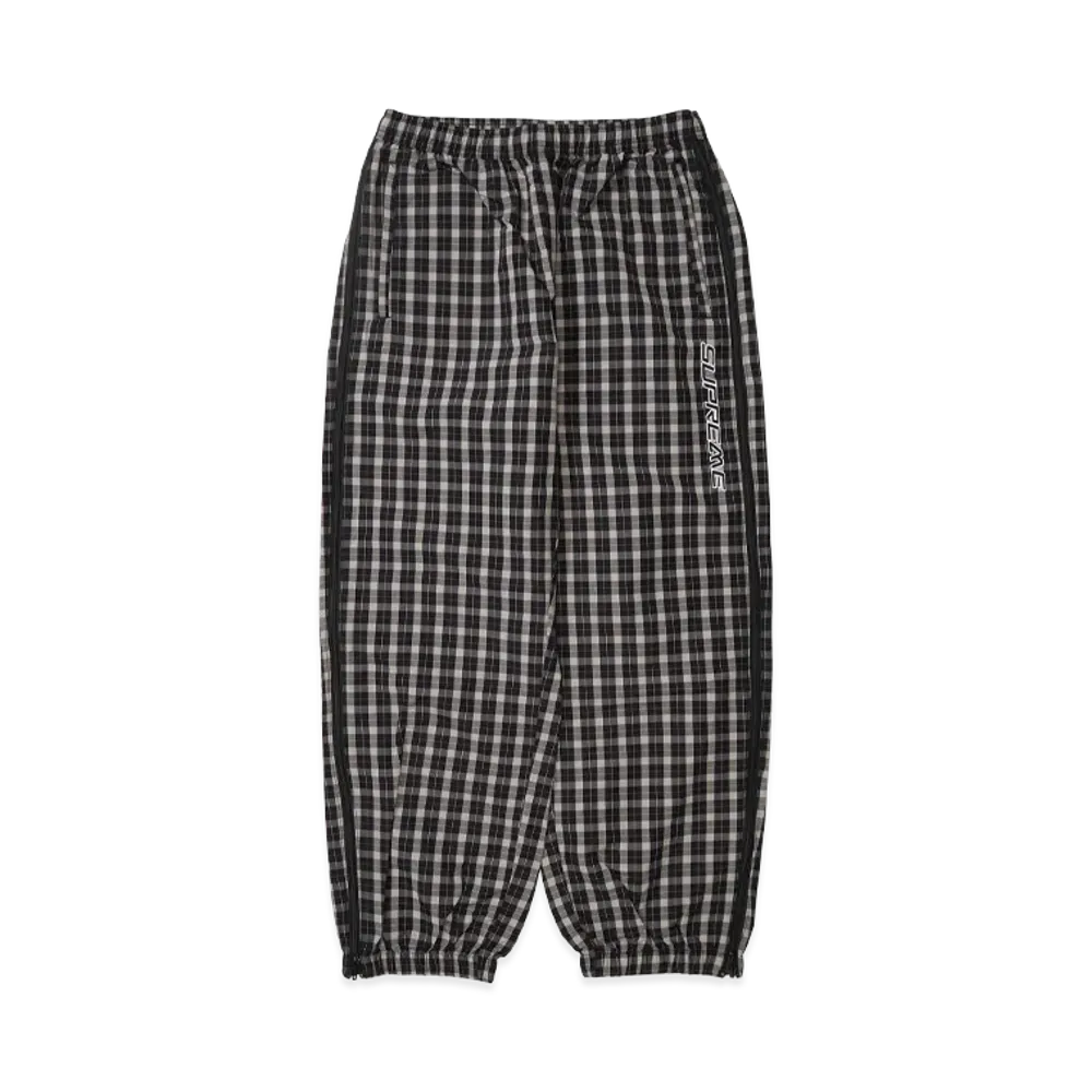 Supreme Plaid Warm Up Pant "Black"