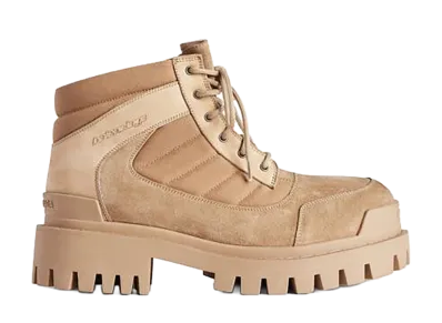 BALENCIAGA Combat Strike Boot "Sand Beige"