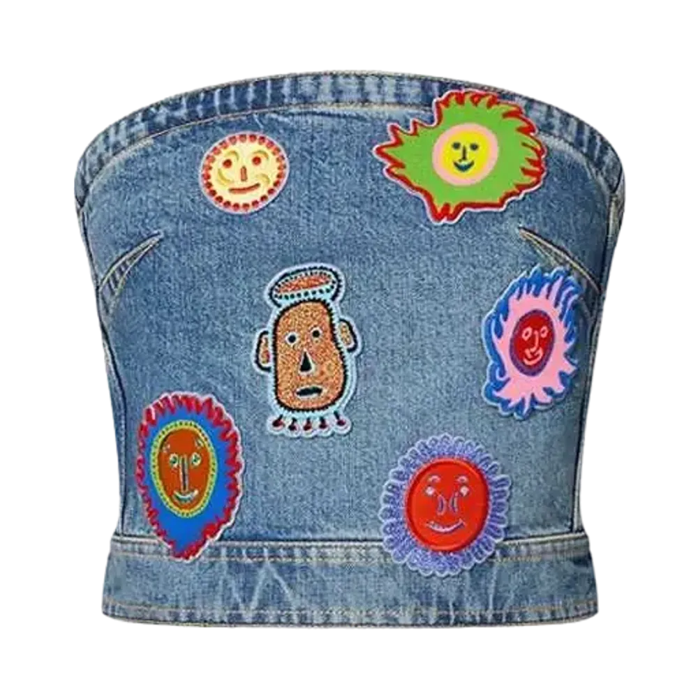 Louis Vuitton x Yayoi Kusama Faces Patches Bustier My Eternal Soul "Blue"