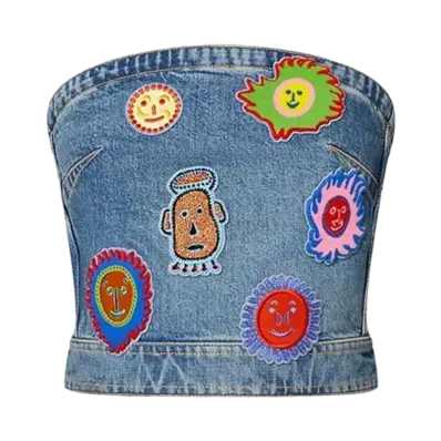 Louis Vuitton x Yayoi Kusama Faces Patches Bustier My Eternal Soul "Blue"