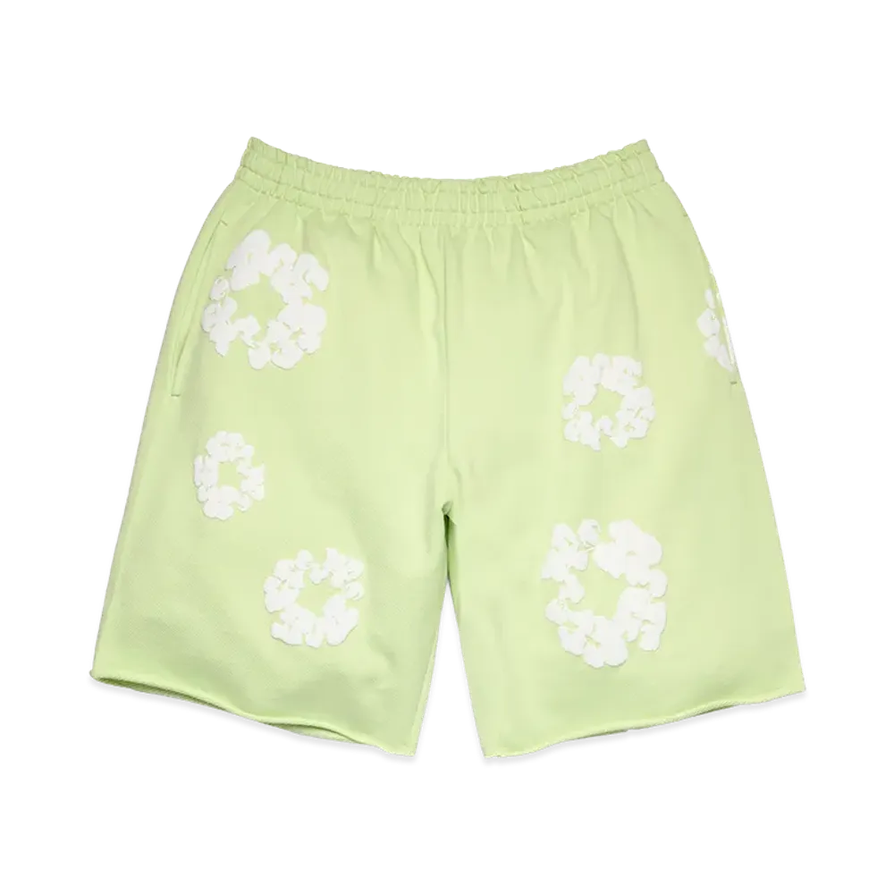 DENIM TEARS Cotton Wreath Sweatshorts "Mint"