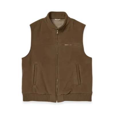 AURALEE Cashmere Wool Mosser Vest "Brown"