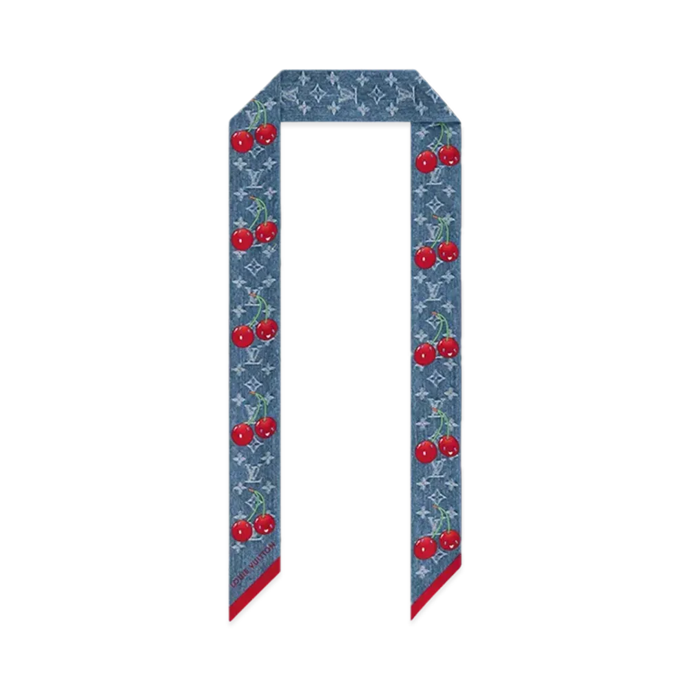 Louis Vuitton x Takashi Murakami Bandeau BB Monogram Denim Cherry "Denim Blue"