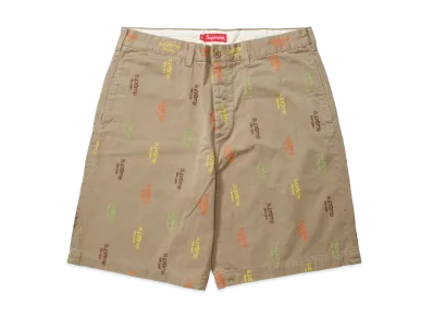 Supreme Classic Logo Chino Short "Tan"
