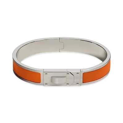 Hermes Kelly Men Bracelet "Orange Mat"