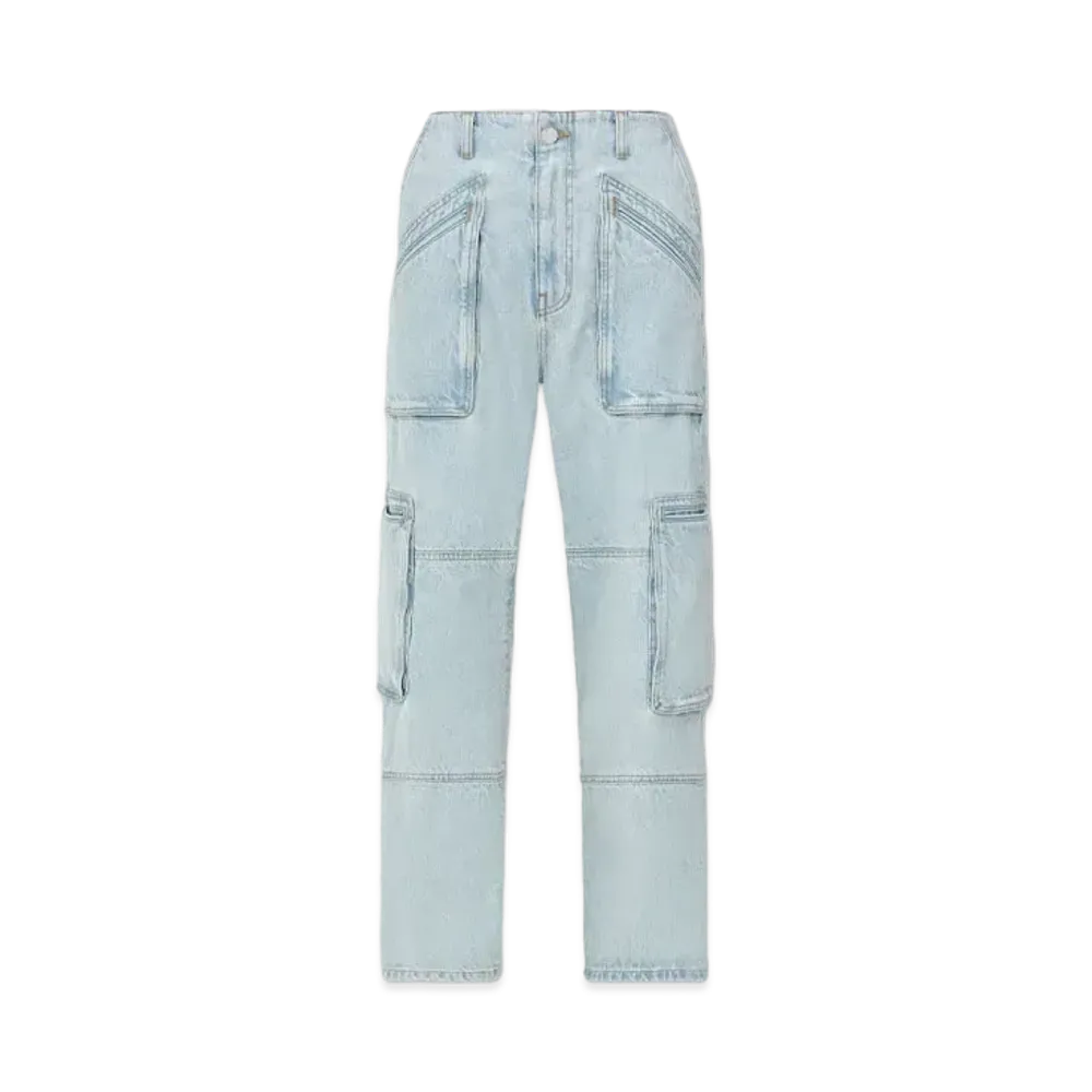 AMIRI Women'S Cargo Loose "Light Indigo"